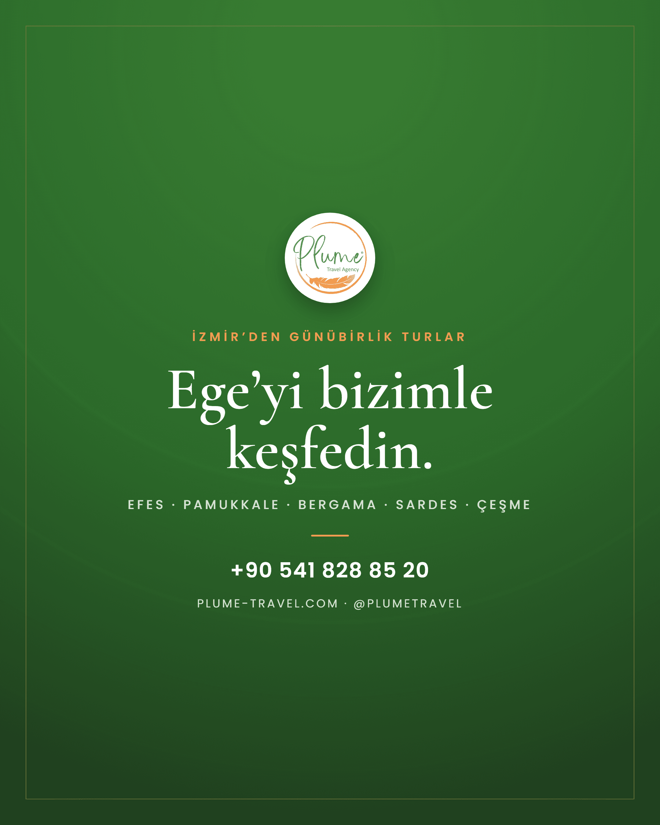 Plume Travel — grafik tasarım