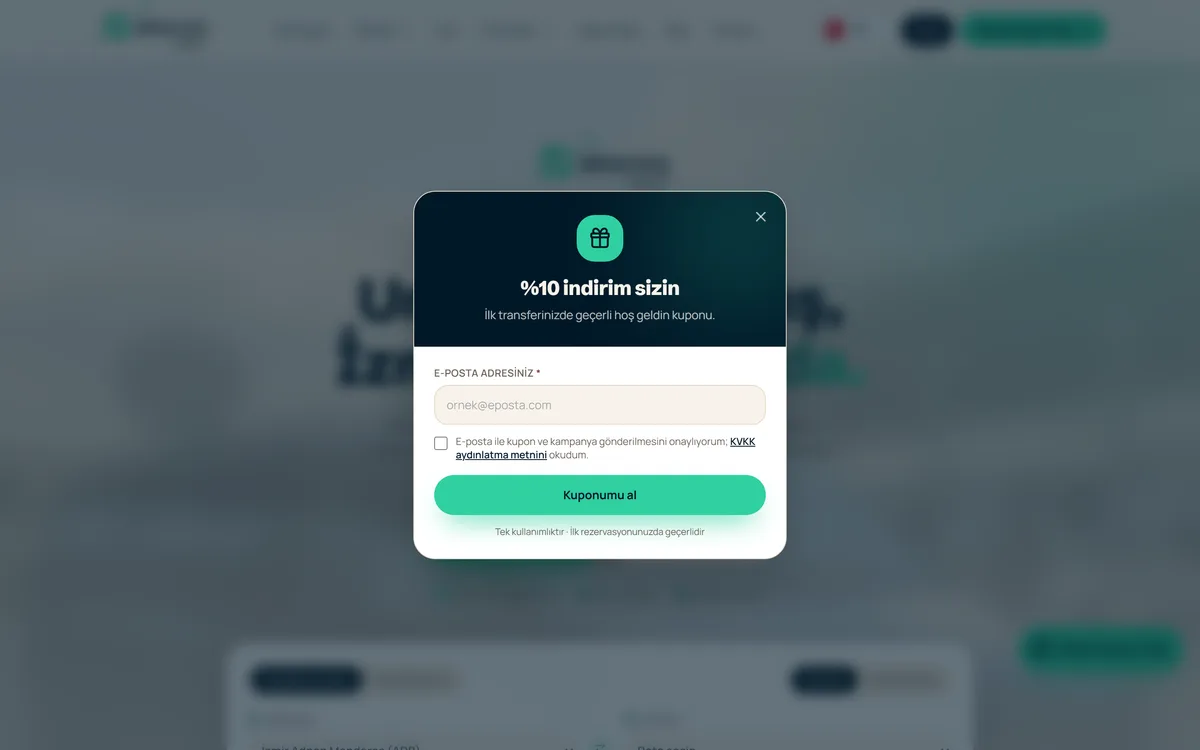Brayas Travel — hoş geldin kuponu