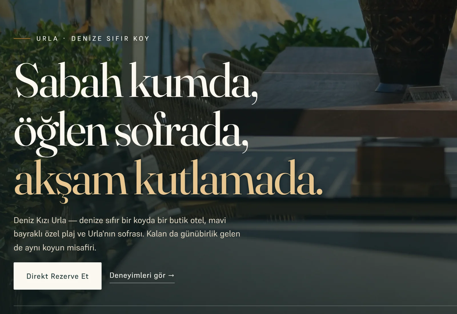 Deniz Kızı Urla — Web & Ads