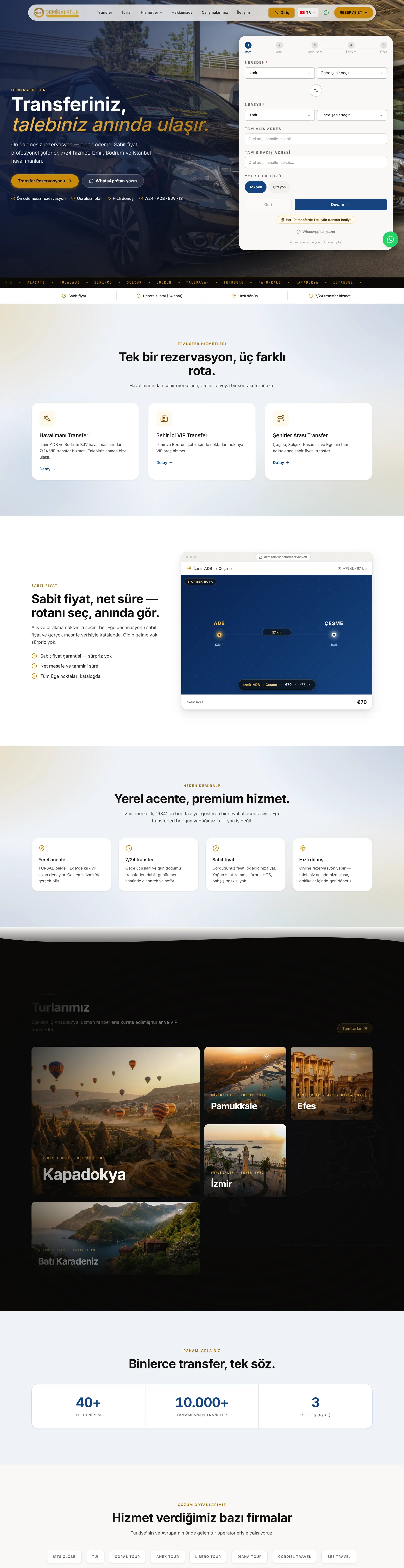 Demiralp Tur — web sitesi & rezervasyon